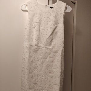 Ann Taylor White Lace Dress - Size 2P
